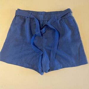 Johnny Was Linen Blue Women's Shorts